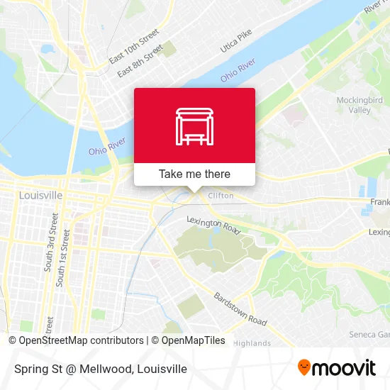 Spring St @ Mellwood map