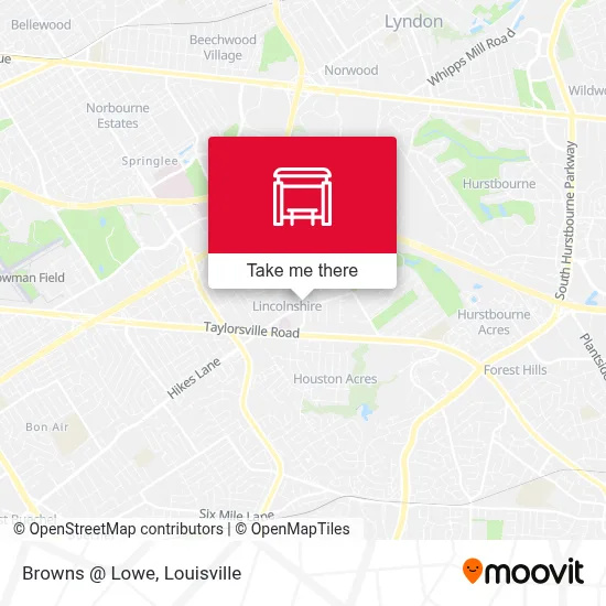 Browns @ Lowe map