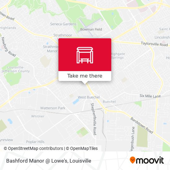 Mapa de Bashford Manor @ Lowe's