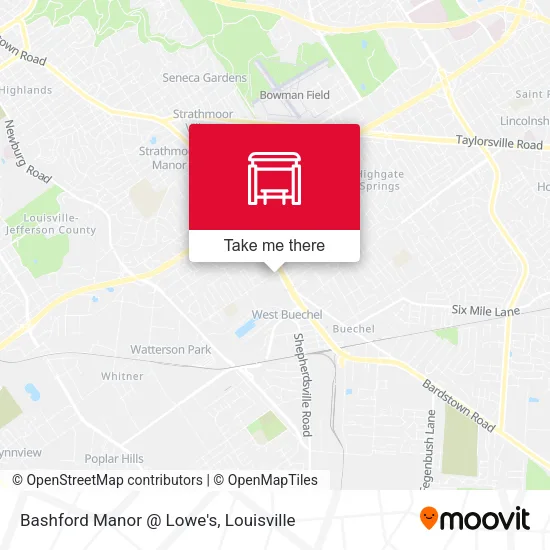 Mapa de Bashford Manor @ Lowe's