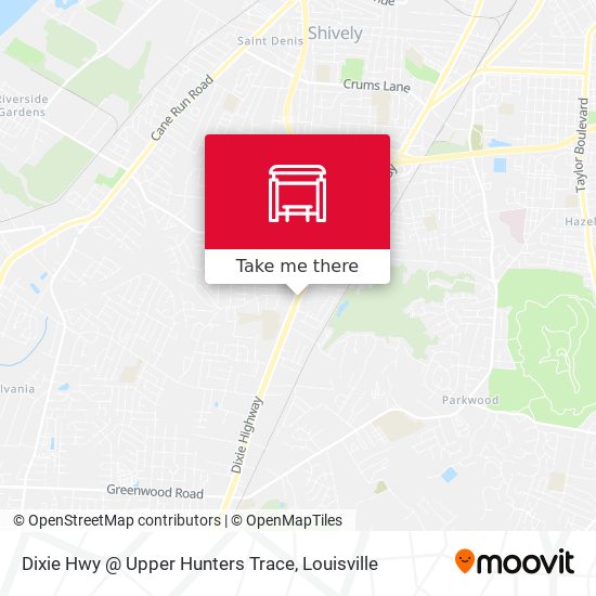 Dixie Hwy @ Upper Hunters Trace map