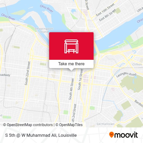 S 5th @ W Muhammad Ali map