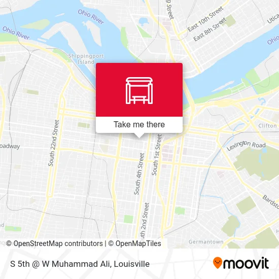 S 5th @ W Muhammad Ali map