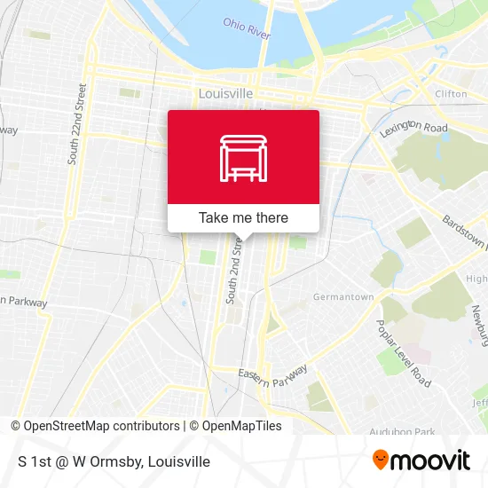 S 1st @ W Ormsby map