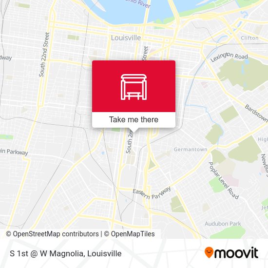 Mapa de S 1st @ W Magnolia