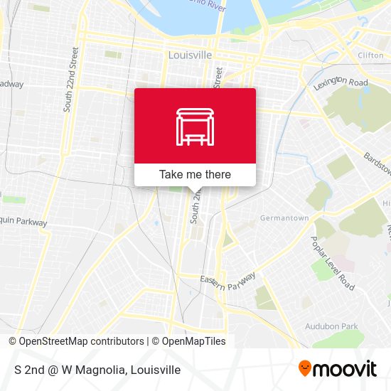 Mapa de S 2nd @ W Magnolia