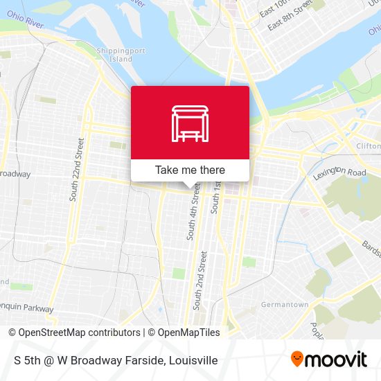 S 5th @ W Broadway Farside map