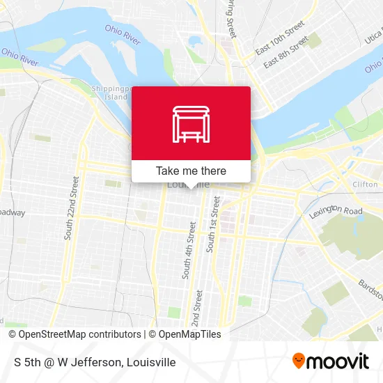 S 5th @ W Jefferson map