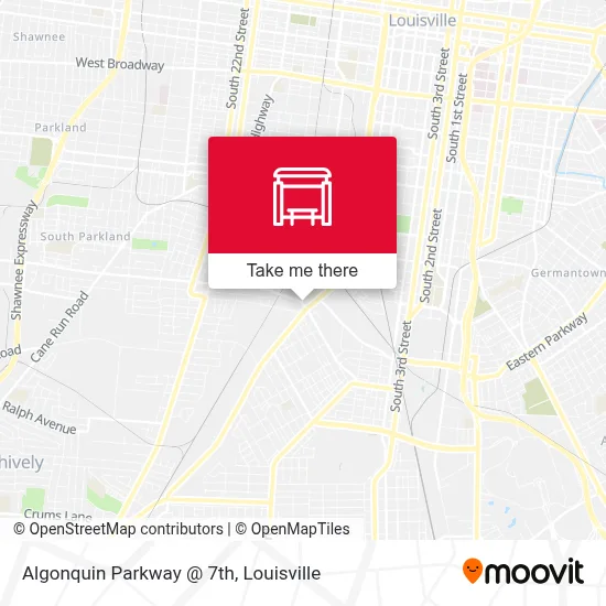 Algonquin Parkway @ 7th map