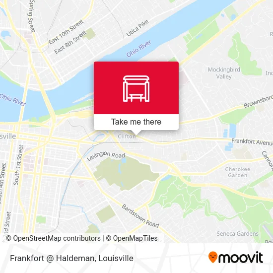 Frankfort @ Haldeman map