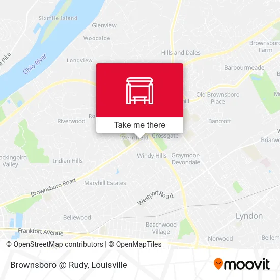 Brownsboro @ Rudy map