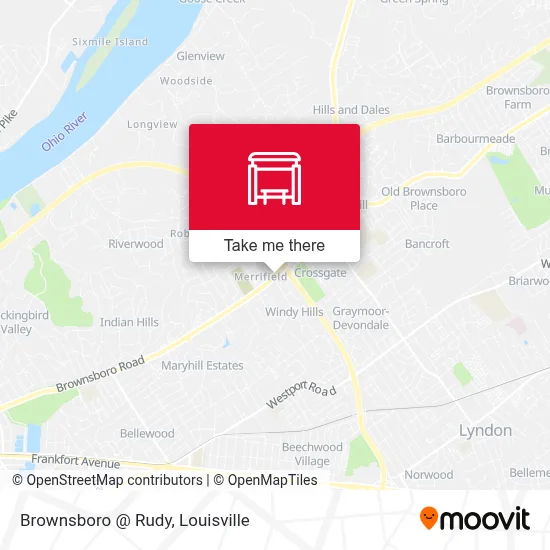 Brownsboro @ Rudy map