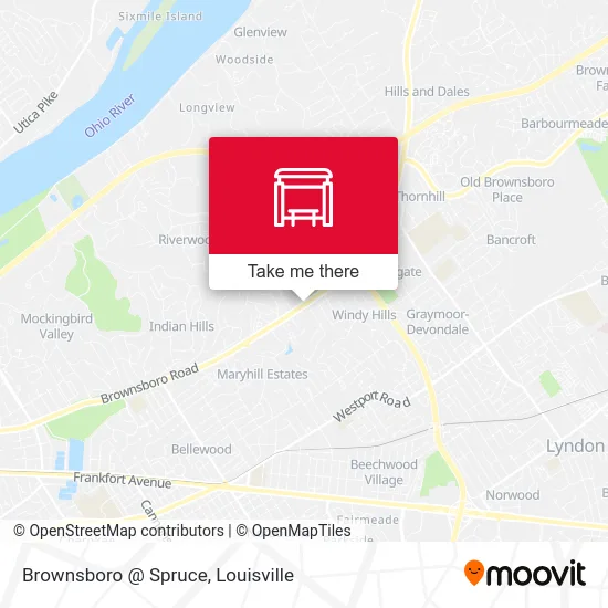 Brownsboro @ Spruce map