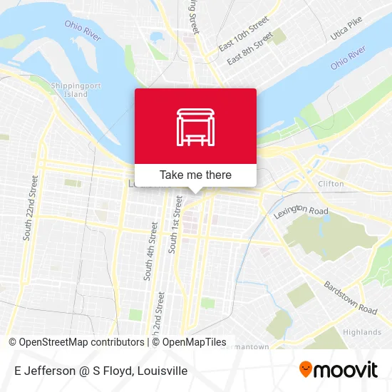 E Jefferson @ S Floyd map