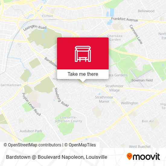 Bardstown @ Boulevard Napoleon map