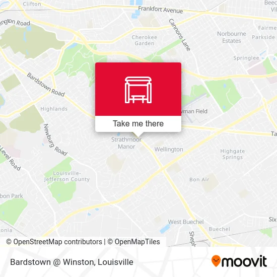 Bardstown @ Winston map