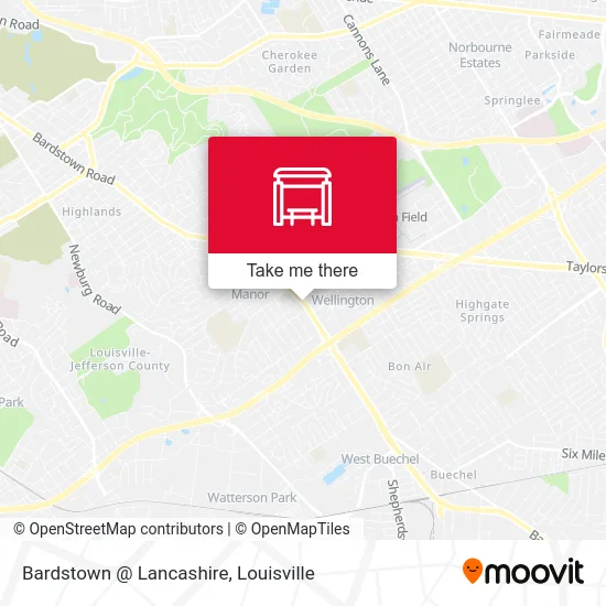 Bardstown @ Lancashire map