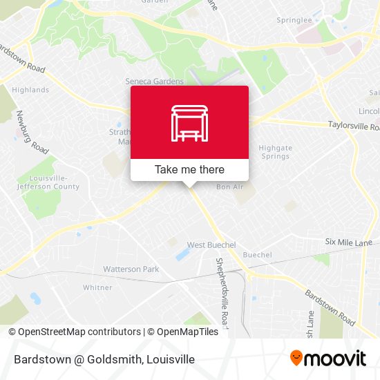 Mapa de Bardstown @ Goldsmith