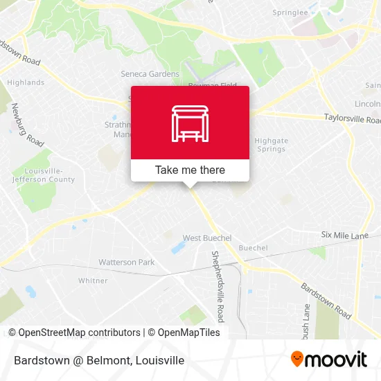 Bardstown @ Belmont map