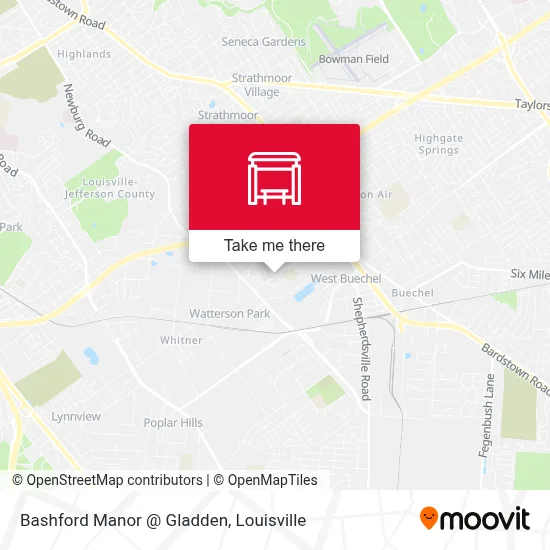 Bashford Manor @ Gladden map