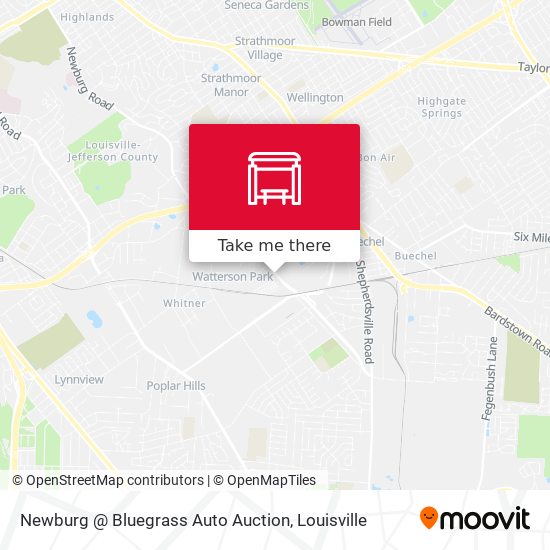 Newburg @ Bluegrass Auto Auction map
