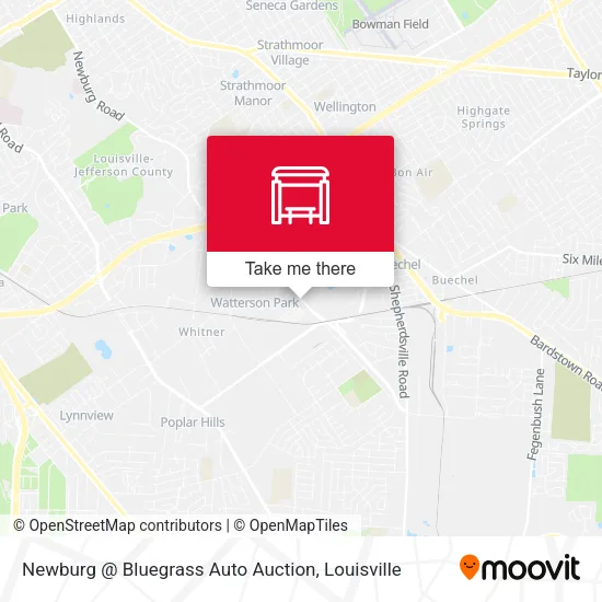 Newburg @ Bluegrass Auto Auction map