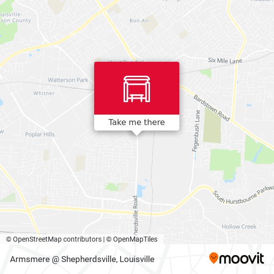 Mapa de Armsmere @ Shepherdsville
