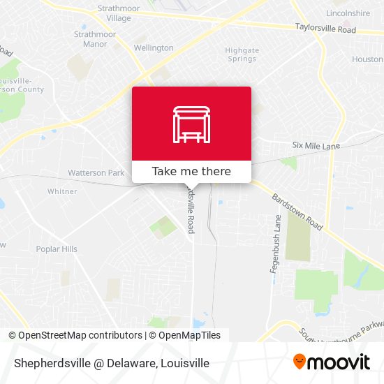 Mapa de Shepherdsville @ Delaware