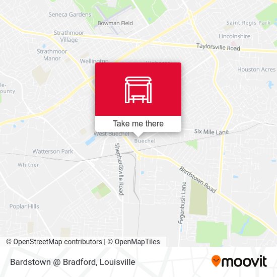 Mapa de Bardstown @ Bradford
