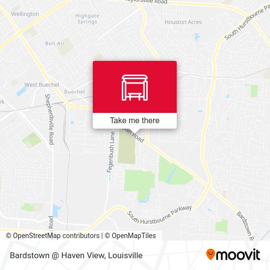 Mapa de Bardstown @ Haven View