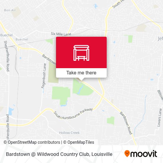 Mapa de Bardstown @ Wildwood Country Club