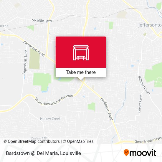 Mapa de Bardstown @ Del Maria