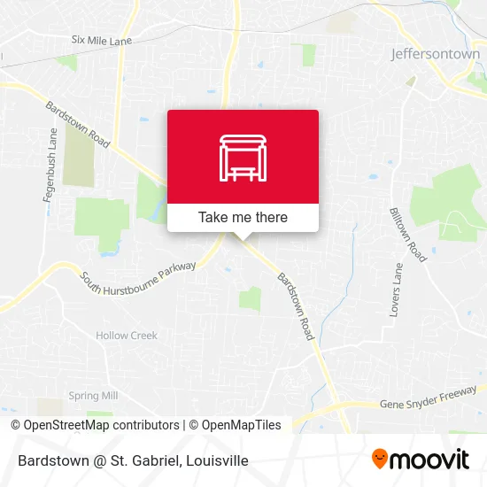 Bardstown @ St. Gabriel map