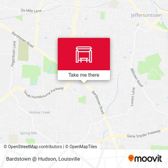 Mapa de Bardstown @ Hudson