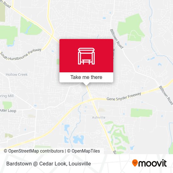 Bardstown @ Cedar Look map