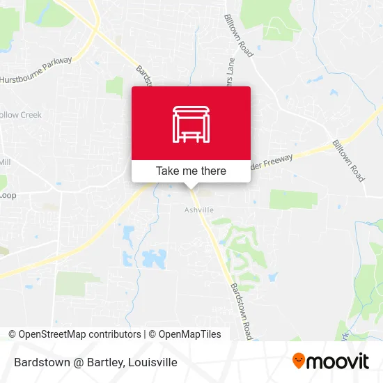 Bardstown @ Bartley map