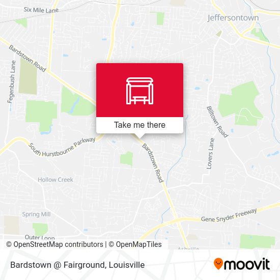 Mapa de Bardstown @ Fairground