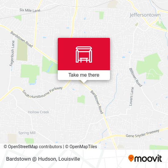 Mapa de Bardstown @ Hudson
