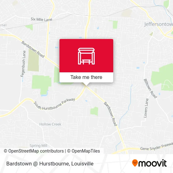 Bardstown @ Hurstbourne map