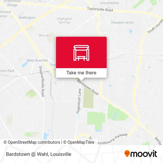 Bardstown @ Wahl map