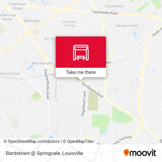 Mapa de Bardstown @ Springvale