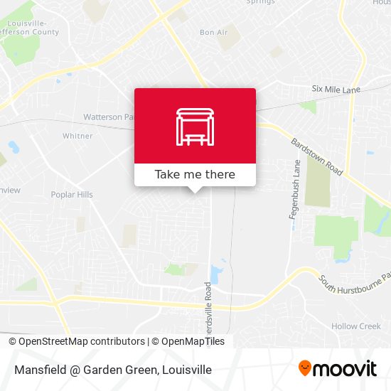 Mansfield @ Garden Green map