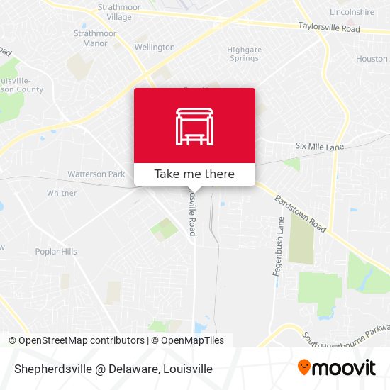 Shepherdsville @ Delaware map