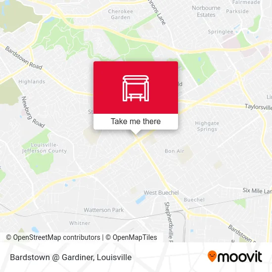 Bardstown @ Gardiner map