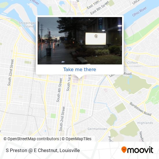 S Preston @ E Chestnut map