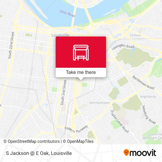 S Jackson @ E Oak map