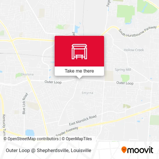 Mapa de Outer Loop @ Shepherdsville