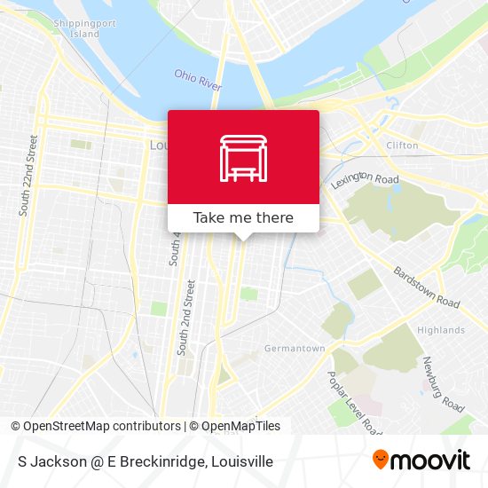 S Jackson @ E Breckinridge map