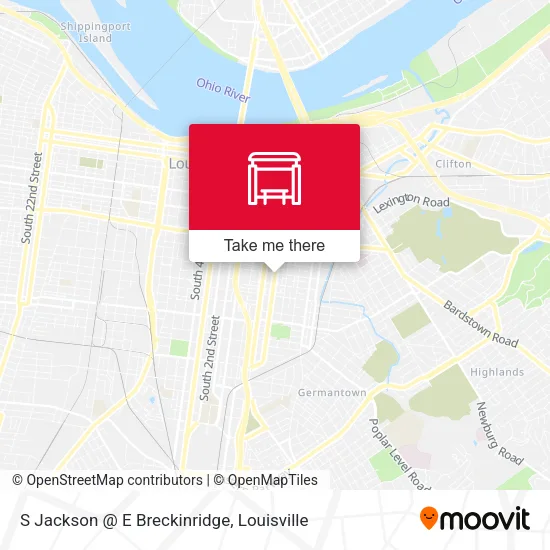 S Jackson @ E Breckinridge map