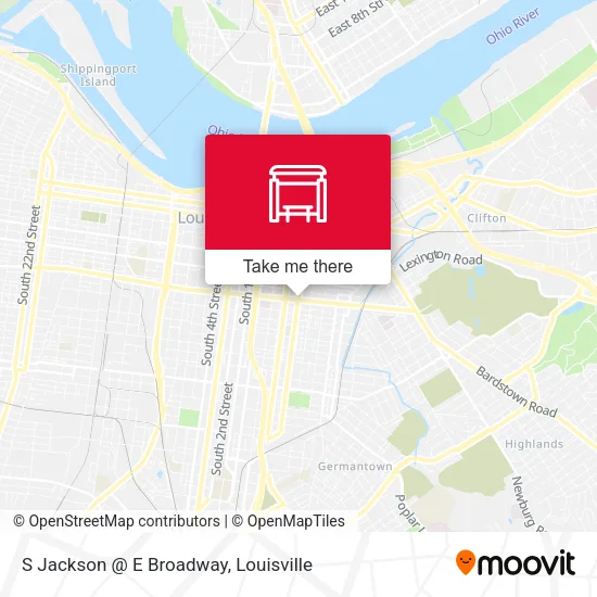 S Jackson @ E Broadway map